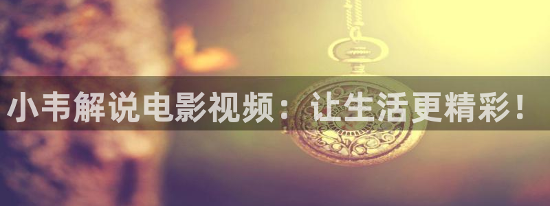 西瓜影院电视剧免费看：小韦解说电影视频：让生活更精彩！