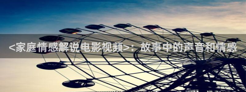 琅琊榜在线观看西瓜影院：<家庭情感解说电影视频>：故事中的声音和情感