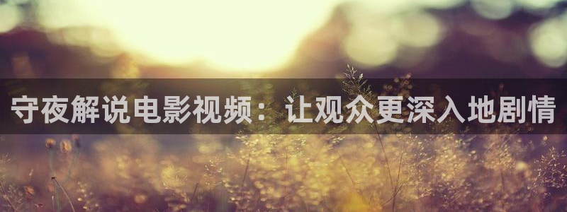 西瓜视频免费看：守夜解说电影视频：让观众更深入地剧情