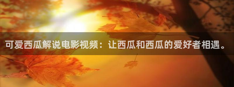 西瓜影院r级：可爱西瓜解说电影视频：让西瓜和西瓜的爱好者相遇。